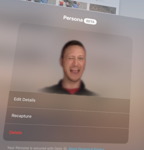 The human interface of Vision Pro: Personas and EyeSight